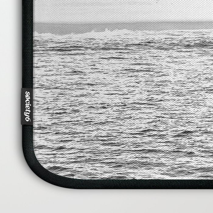 Vintage Newport Beach Print {4 of 4} | Photography Ocean Palm Trees B&W Tropical Summer Sky Laptop Sleeve Gallery Image 3