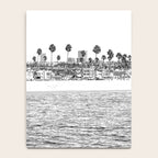 Vintage Newport Beach Print {4 of 4} | Photography Ocean Palm Trees B&W Tropical Summer Sky Notebook Gallery Image 4