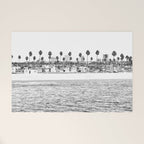 Vintage Newport Beach Print {4 of 4} | Photography Ocean Palm Trees B&W Tropical Summer Sky Welcome Mat Gallery Image 1