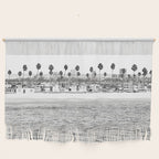 Vintage Newport Beach Print {4 of 4} | Photography Ocean Palm Trees B&W Tropical Summer Sky Wall Hanging Gallery Image 1