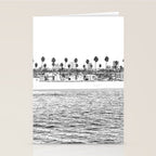 Vintage Newport Beach Print {4 of 4} | Photography Ocean Palm Trees B&W Tropical Summer Sky Stationery Card Gallery Image 2