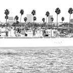 Vintage Newport Beach Print {4 of 4} | Photography Ocean Palm Trees B&W Tropical Summer Sky Coffee Mug Gallery Image 2