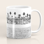 Vintage Newport Beach Print {4 of 4} | Photography Ocean Palm Trees B&W Tropical Summer Sky Coffee Mug Gallery Image 1