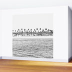 Vintage Newport Beach Print {4 of 4} | Photography Ocean Palm Trees B&W Tropical Summer Sky Wall Mural Gallery Image 2