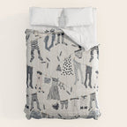Hang out in laundry room Illu denim Comforter Gallery Image 6