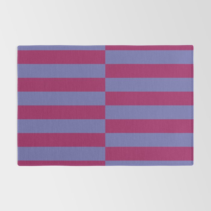 Strippy - Dark Orchid and Peri Rug Gallery Image 2