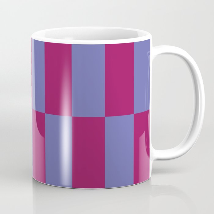 Strippy - Dark Orchid and Peri Coffee Mug Gallery Image 1