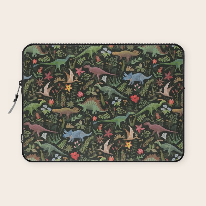 Dinosaur Jungle Laptop Sleeve Gallery Image 1