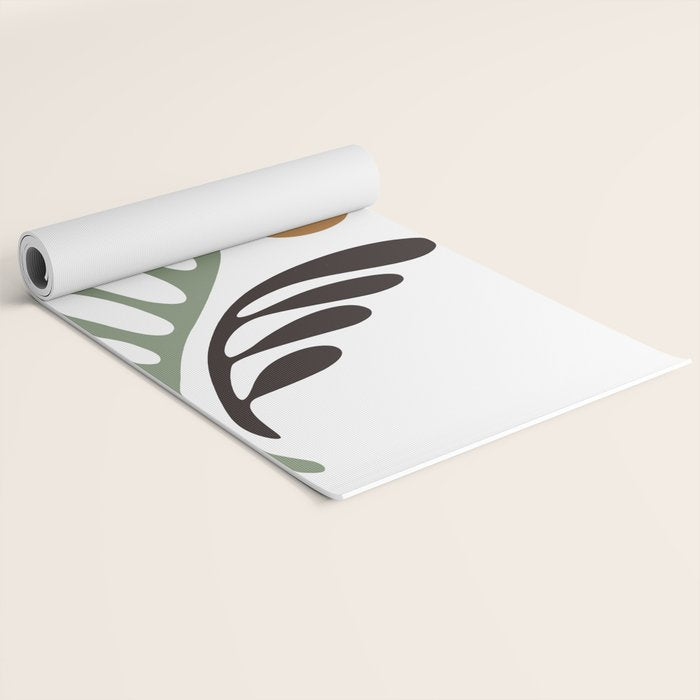 Simplicity Leaf and Sun Duo Yoga Mat Gallery Image 2