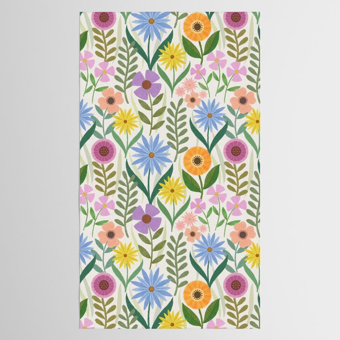 Wildflower Garden - Light Tablecloth Gallery Image 2