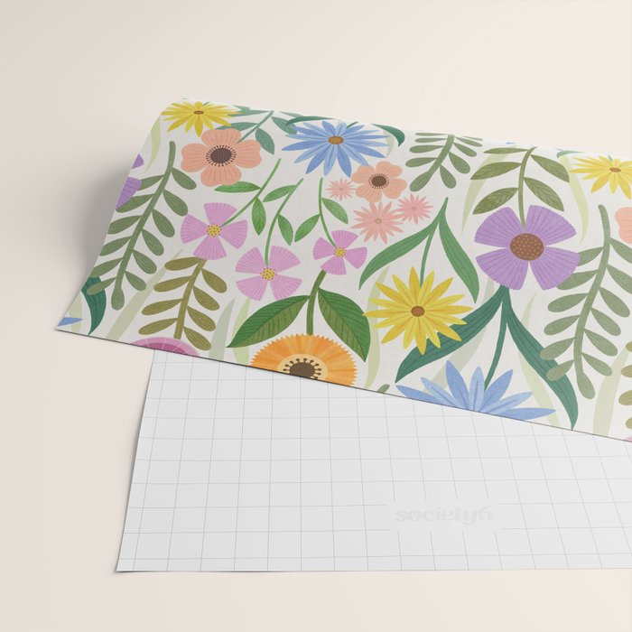 Wildflower Garden - Light Wrapping Paper Gallery Image 2
