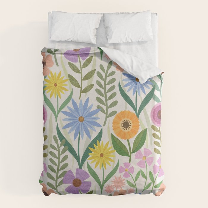 Wildflower Garden - Light Duvet Cover Gallery Image 6