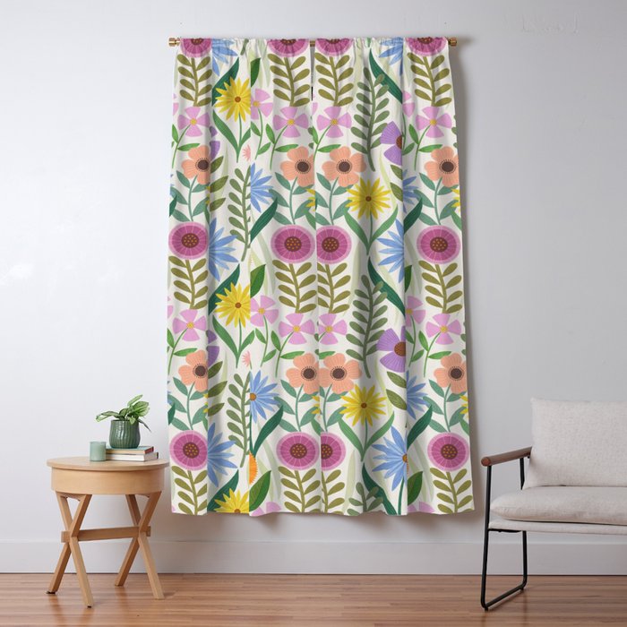 Wildflower Garden - Light Window Curtain Gallery Image 5