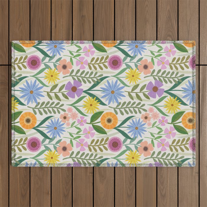 Wildflower Garden - Light Outdoor Rug Gallery Image 1