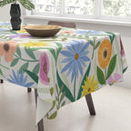 Wildflower Garden - Light Tablecloth Gallery Image 3