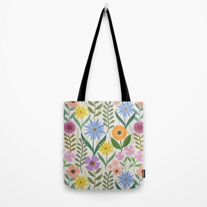Wildflower Garden - Light Tote Bag Gallery Image 2