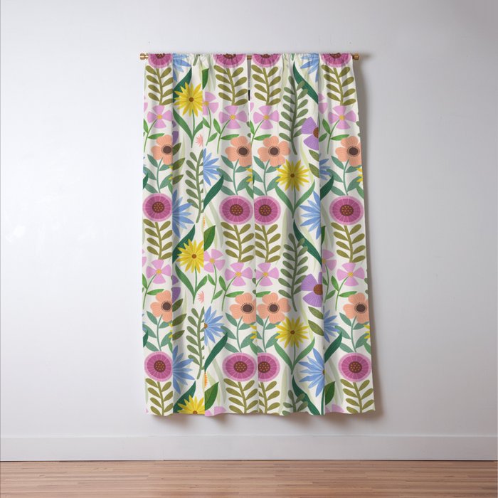 Wildflower Garden - Light Window Curtain Gallery Image 3