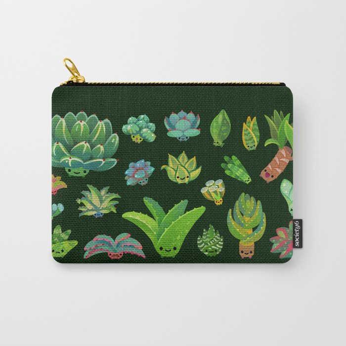 Baby succulent 1 - dark Carry All Pouch Gallery Image 1