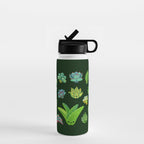 Baby succulent 1 - dark Water Bottle Gallery Image 1