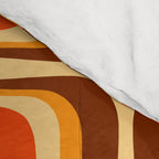 Retro Mid Century Modern Floral Pattern 721 Autumn Comforter Gallery Image 4