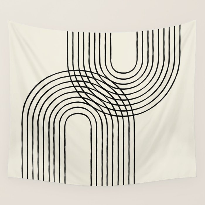 Arch duo 2 Mid century modern Wall Tapestry Gallery Image 1