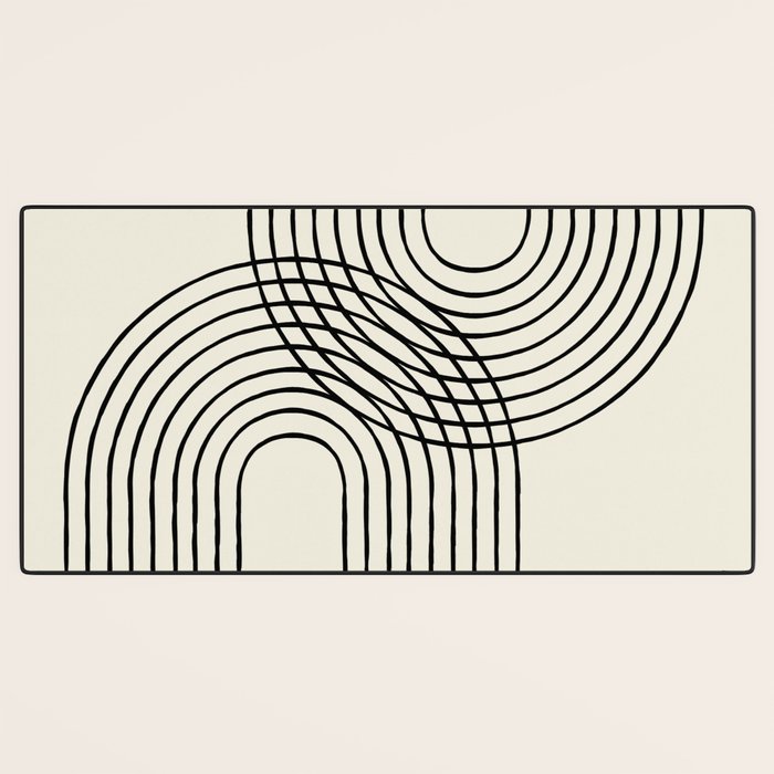 Arch duo 2 Mid century modern Desk Mat Gallery Image 3