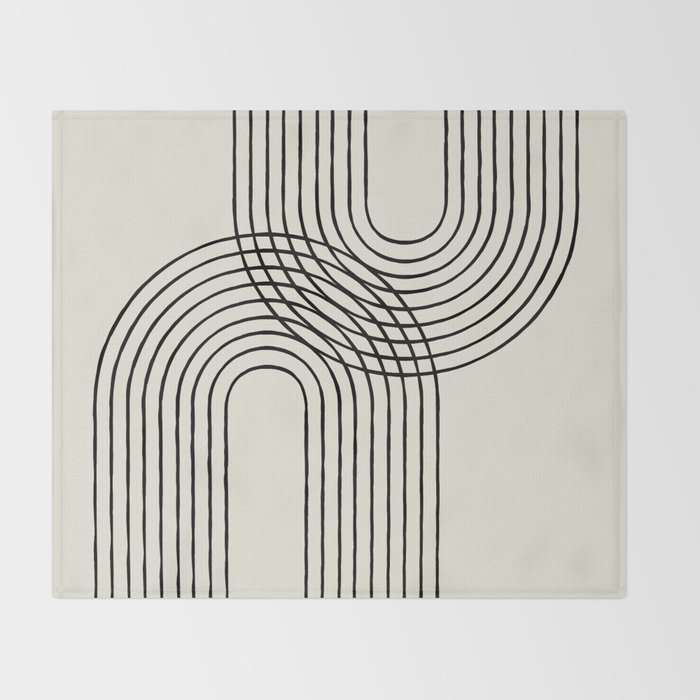 Arch duo 2 Mid century modern Throw Blanket Gallery Image 2