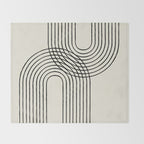 Arch duo 2 Mid century modern Throw Blanket Gallery Image 2