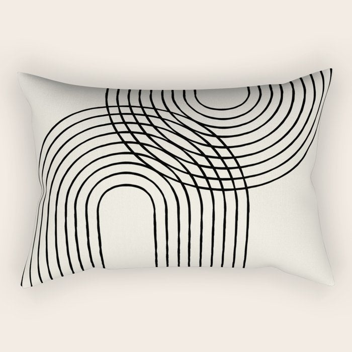 Arch duo 2 Mid century modern Rectangular Pillow Gallery Image 2