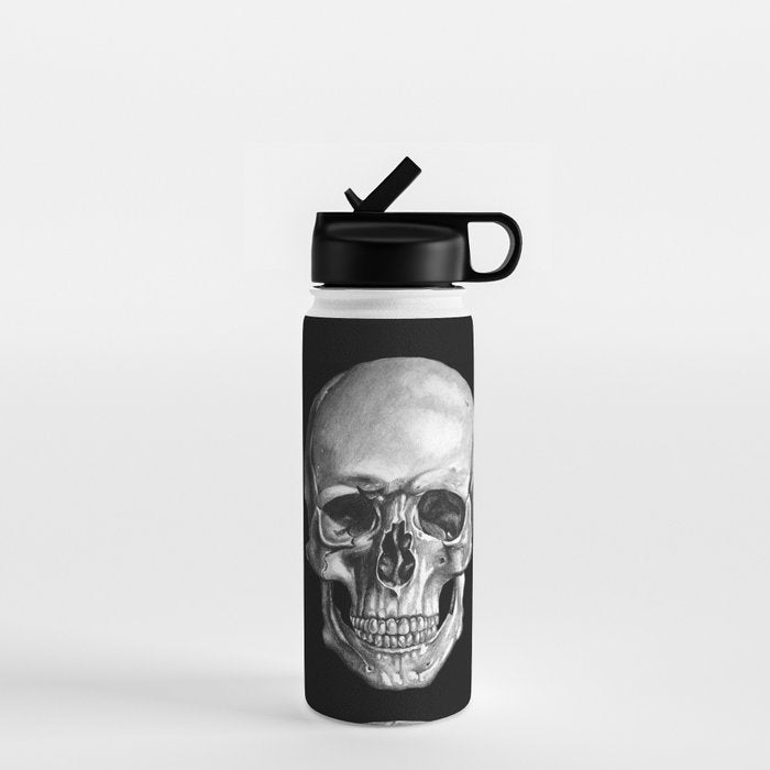 Skull Anatomy - Dark Version Water Bottle Gallery Image 1