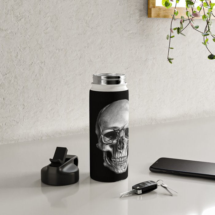 Skull Anatomy - Dark Version Water Bottle Gallery Image 4