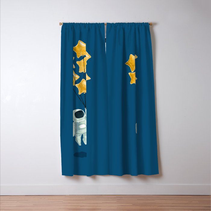 Astronaut's dream Window Curtain Gallery Image 3
