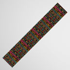 Mangatsika Mountain Stripe - Gold, pink, and teal Table Runner Gallery Image 3