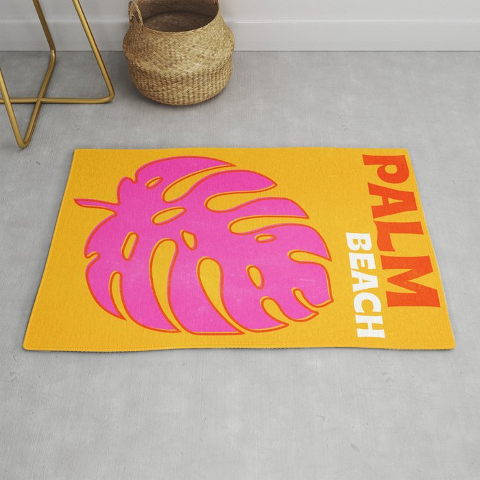 Palm Beach: Vintage Travel Colour Series 01 Rug Gallery Image 1