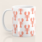 Red lobster sea food animal cartoon pattern Coffee Mug Gallery Image 3