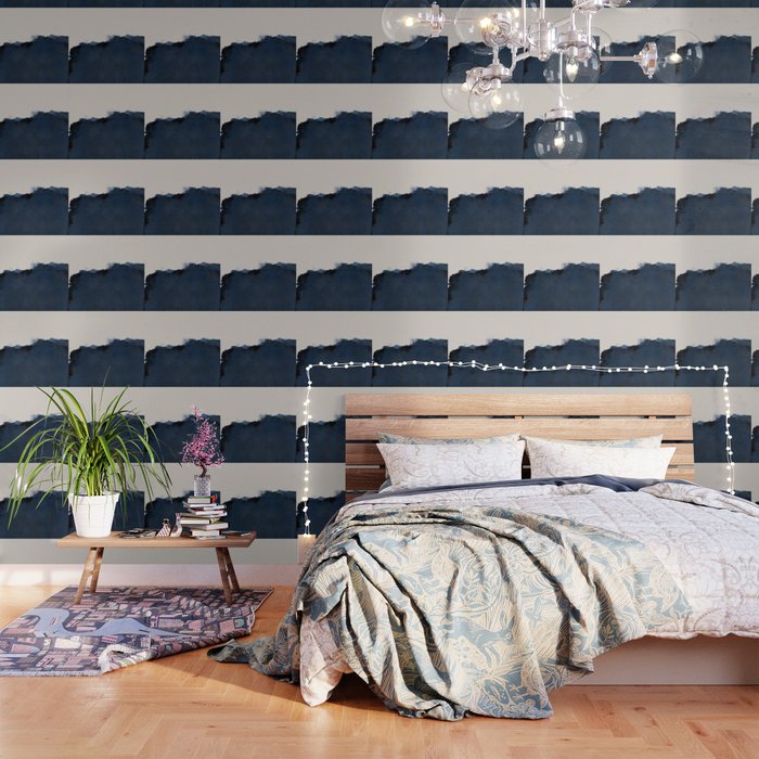 Abstract, blue, beige, indigo Wallpaper Gallery Image 1