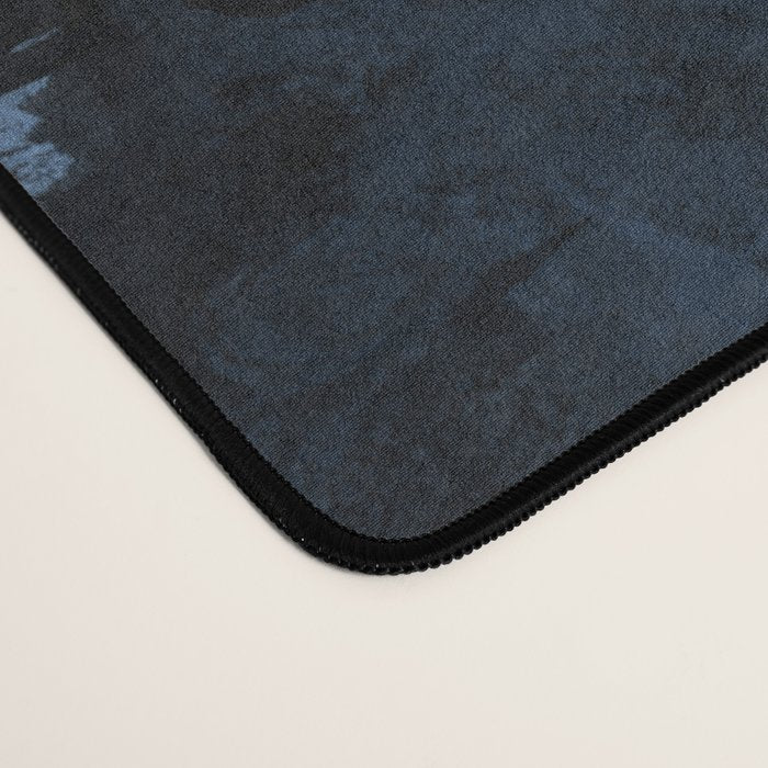 Abstract, blue, beige, indigo Desk Mat Gallery Image 4