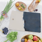 Abstract, blue, beige, indigo Cutting Board Gallery Image 2
