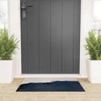 Abstract, blue, beige, indigo Welcome Mat Gallery Image 3