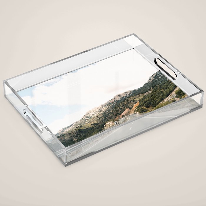 The road to Granada | Spain fine art travel photography | Roadtrip art Acrylic Tray Gallery Image 1