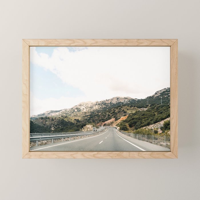 The road to Granada | Spain fine art travel photography | Roadtrip art Mini Art Print Gallery Image 1