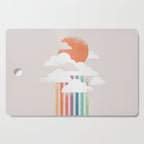 Colorful rain Cutting Board Gallery Image 1