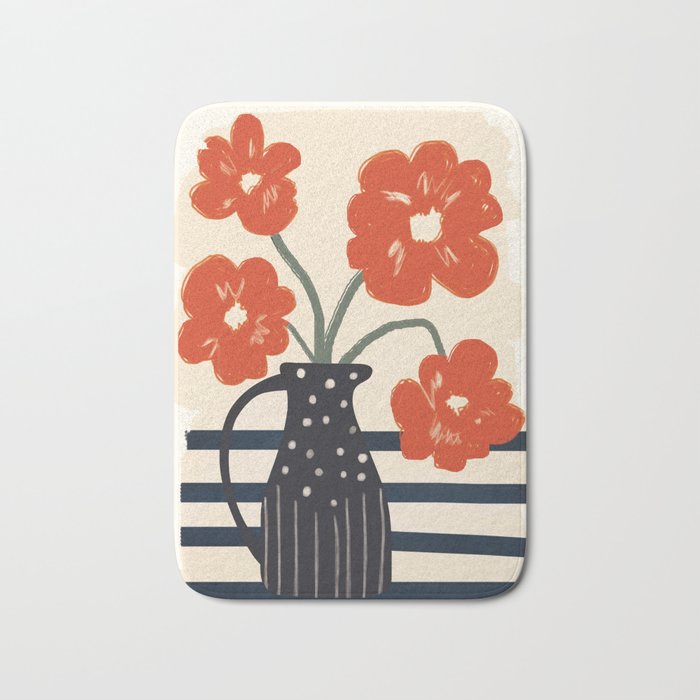 Modern Botanicals No 5 Bath Mat Gallery Image 1