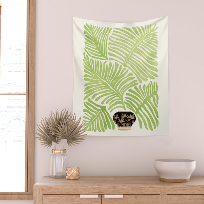 Bohemian Fern Wall Tapestry Gallery Image 2