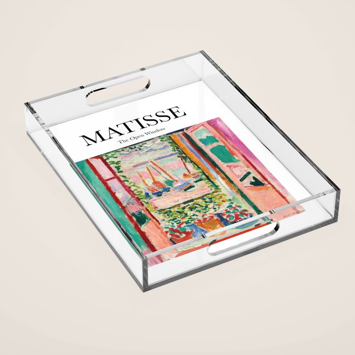 The Open Window by Henri Matisse - Artwork Design Acrylic Tray Gallery Image 1