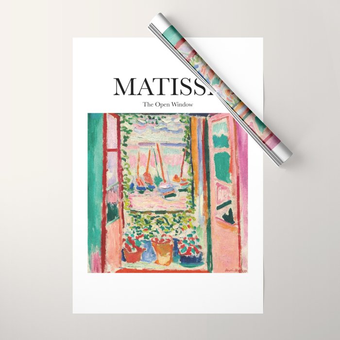 The Open Window by Henri Matisse - Artwork Design Wrapping Paper Gallery Image 1