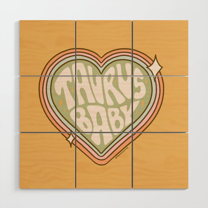Taurus Baby Wood Wall Art Gallery Image 1
