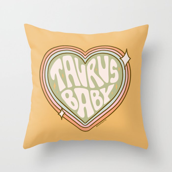 Taurus Baby Throw Pillow Gallery Image 6