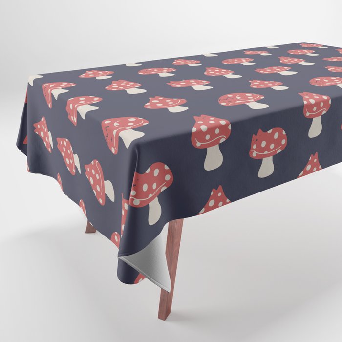 Cat and Plant 48: Cat Mushroom Tablecloth Gallery Image 1