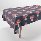 Cat and Plant 48: Cat Mushroom Tablecloth Gallery Image 1